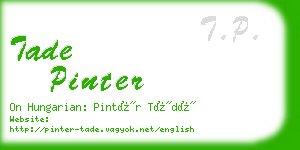 tade pinter business card